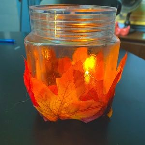 Fall candle holder